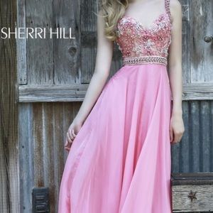 Sherri Hill size 4 NWT Coral Pageant Prom Dress